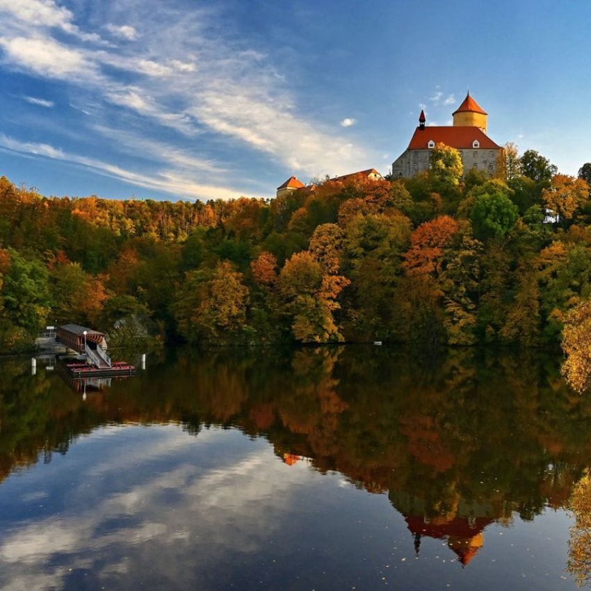 Otoño en el castillo de Brno.