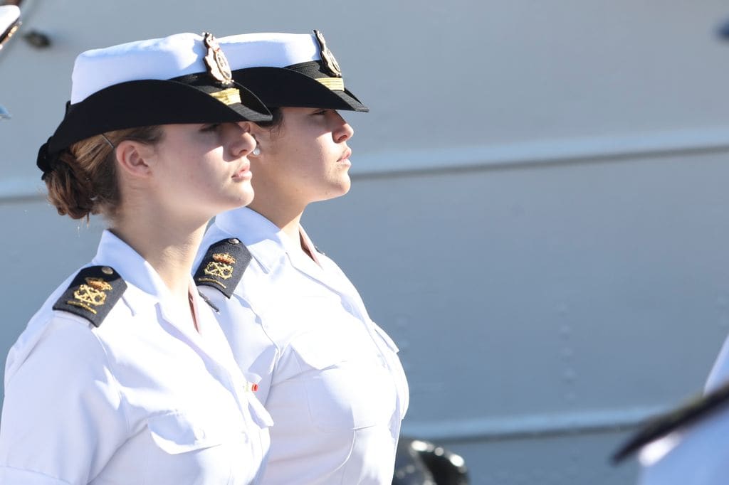 La princesa Leonor llega a Gran Canaria a bordo de Elcano 