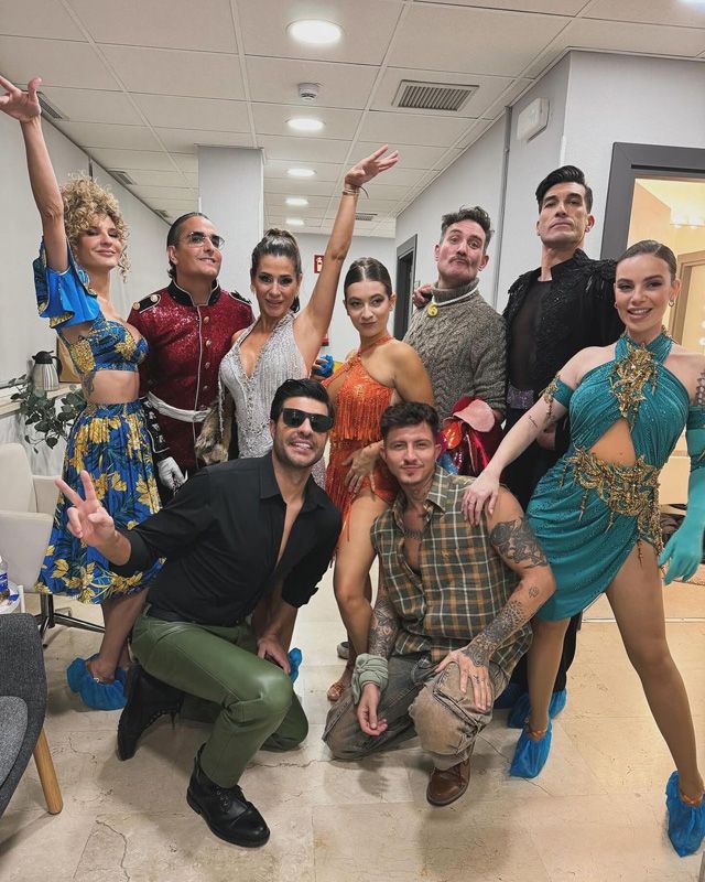 Elena Tablada junto a sus compañeros de 'Bailando con las estrellas' 