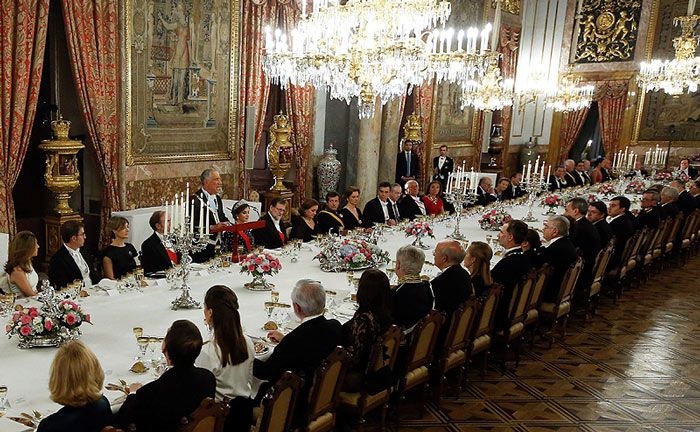 Los Reyes ofrecen una cena de gala en honor del Presidente de Portugal, Marcelo Rebelo de Sousa