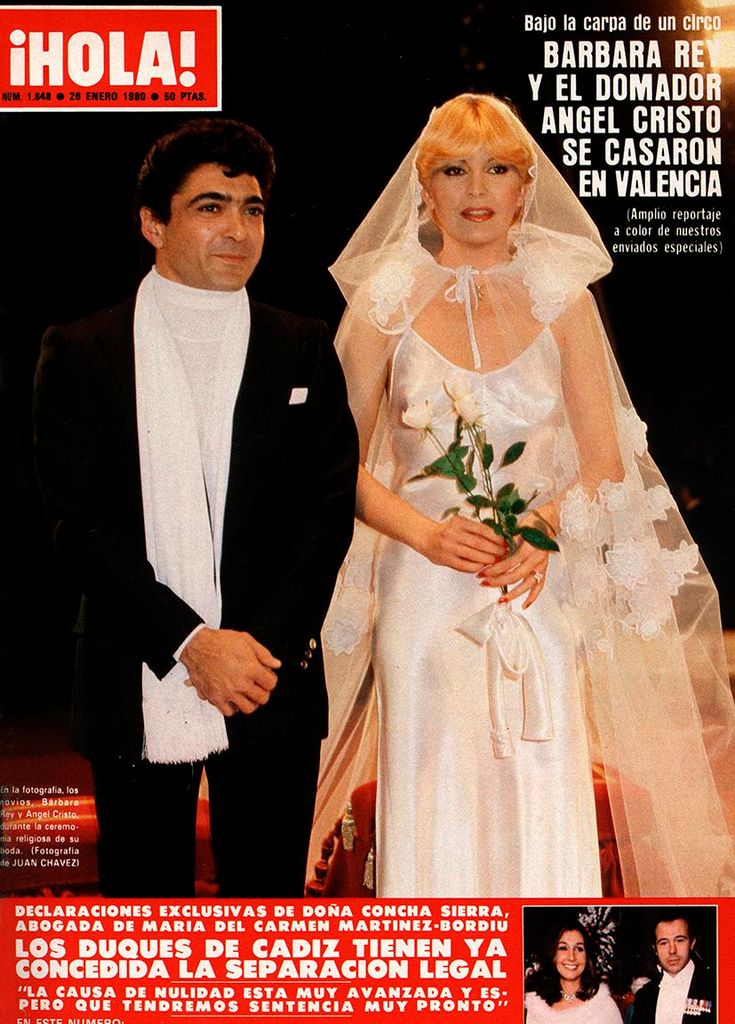 Hola 1846. Enero 1980. Boda Bárbara Rey y Ángel Cristo.