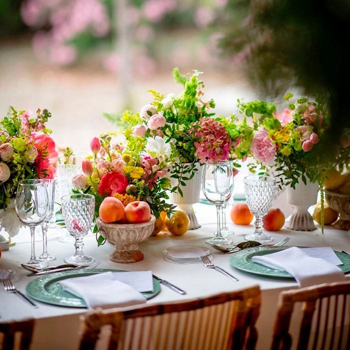 Mesas de bodas íntimas