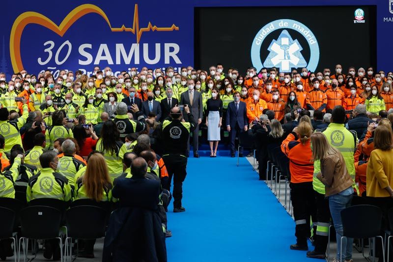 Los Reyes en el aniversario del Samur