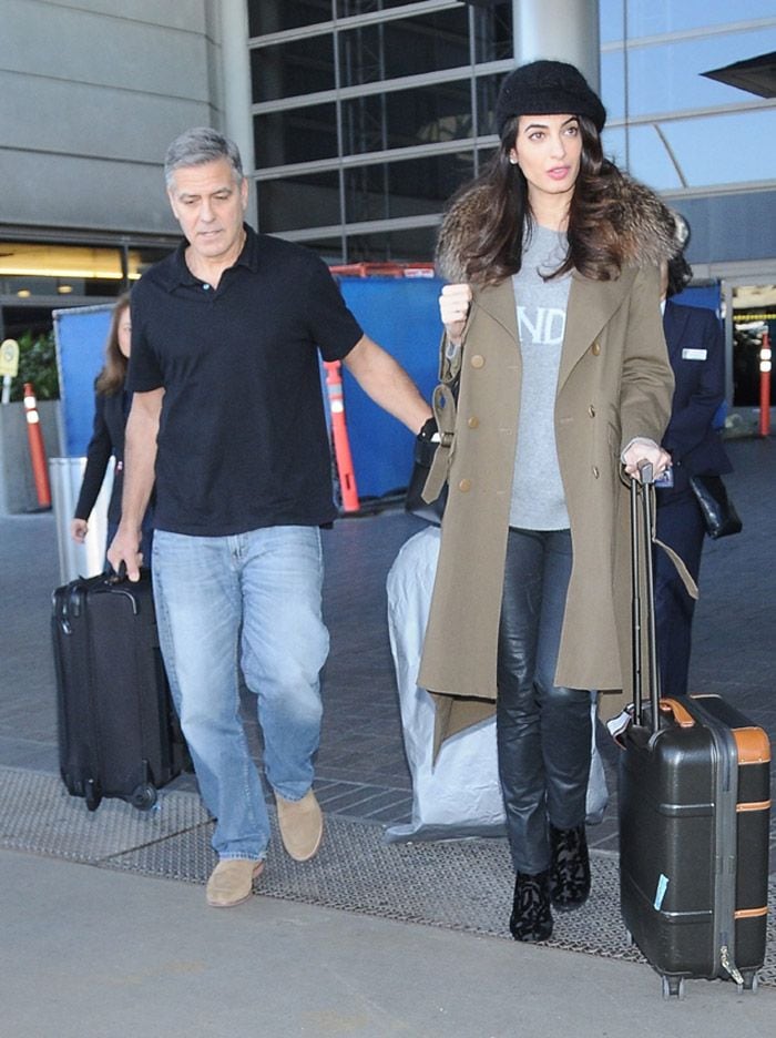 George y Amal Clooney