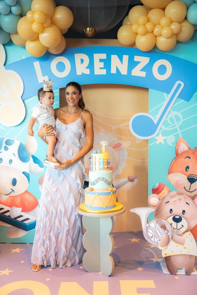 La fiesta del primer cumpleaños de Lorenzo, hijo de Daniela Ospina y Gabriel Coronel