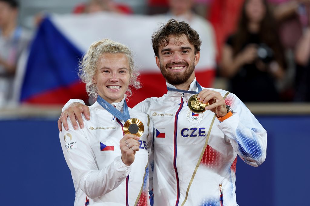 Katerina Siniakova y Tomas Machac. Juegos Olímpicos París 2024