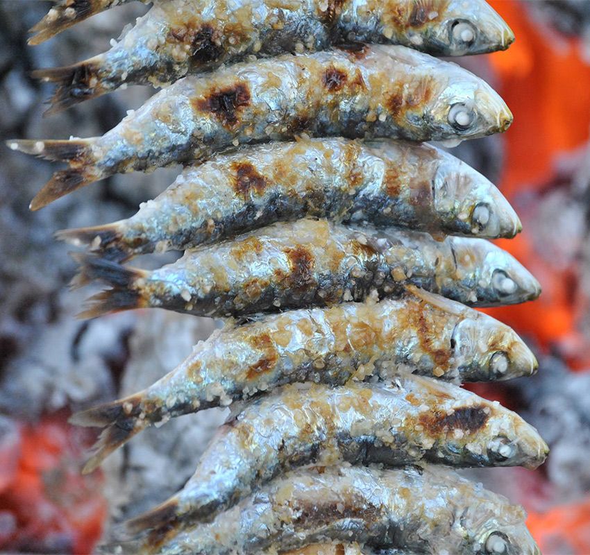 Espeto de sardinas