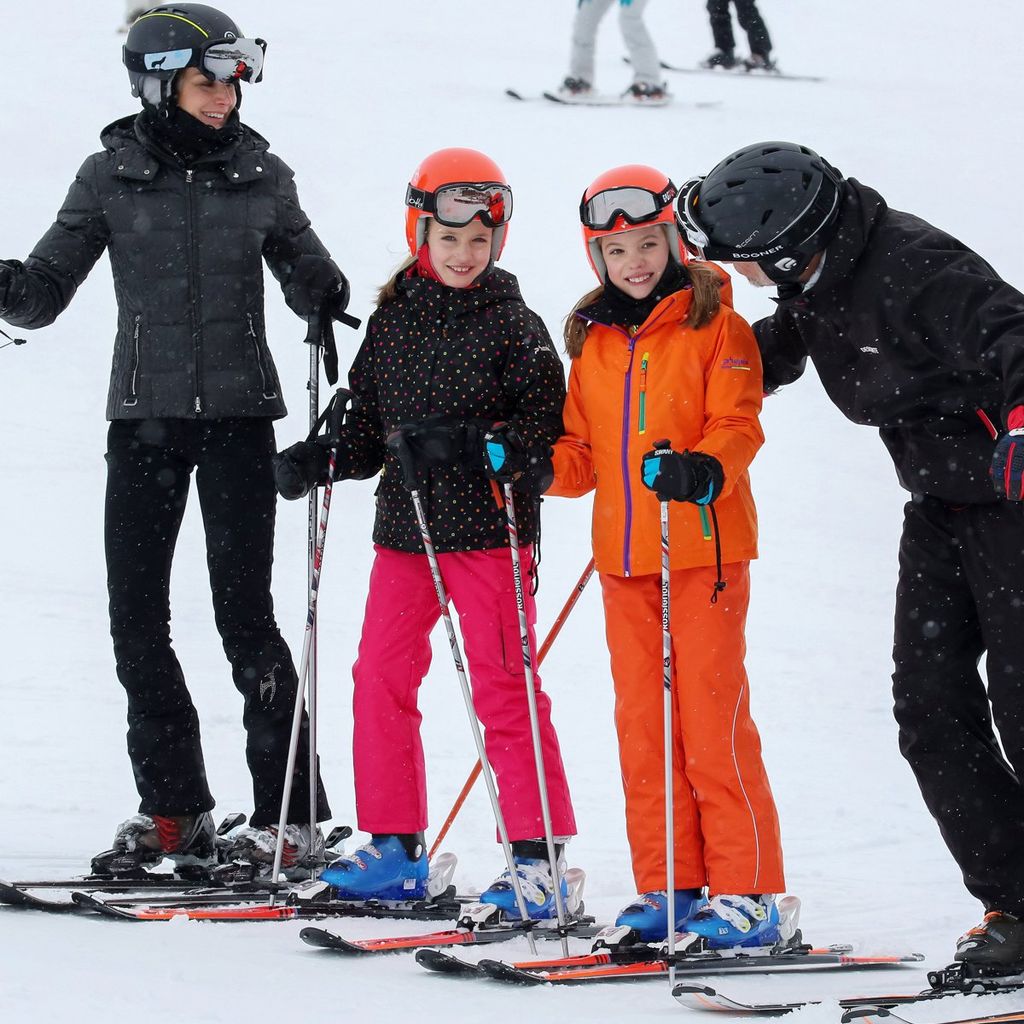 familia real española esquí