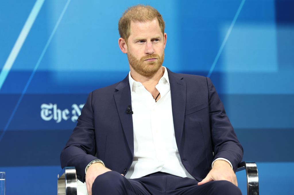 El príncipe Harry participó en el New York Times 2024 DealBook Summit, en Nueva York.