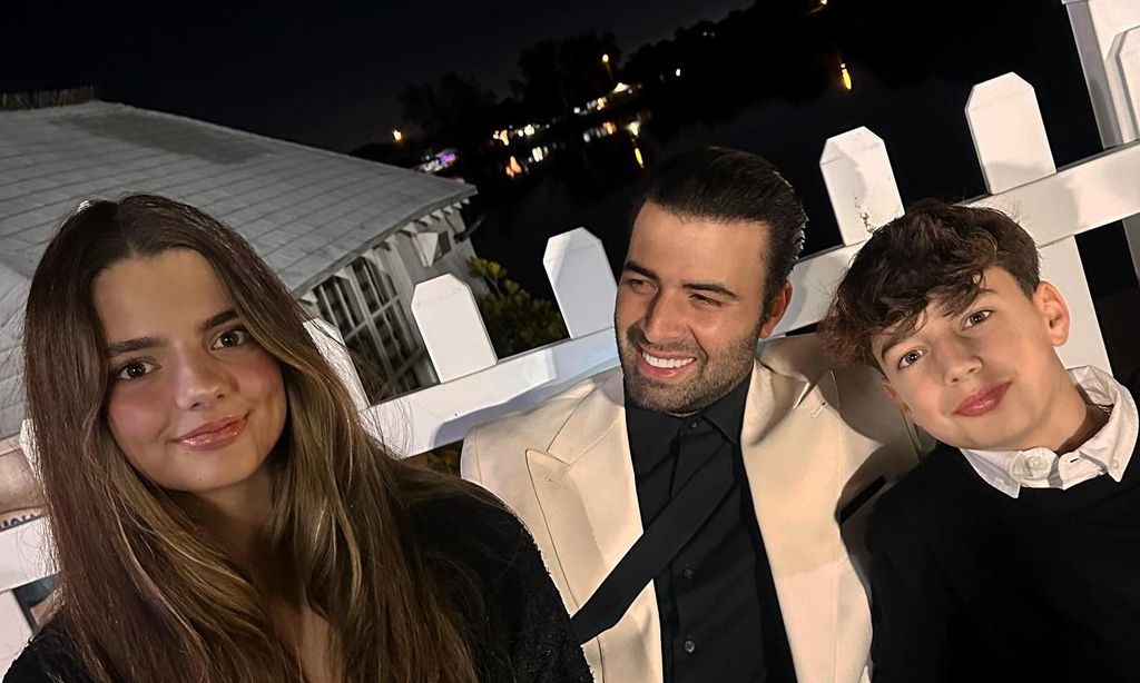 Jencarlos y Nickolas Canela con Oriana Lander