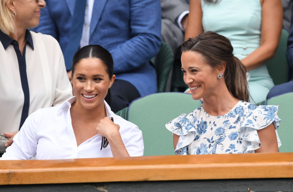 Meghan Markle y Pippa Middleotn en Wimbledon en 2019