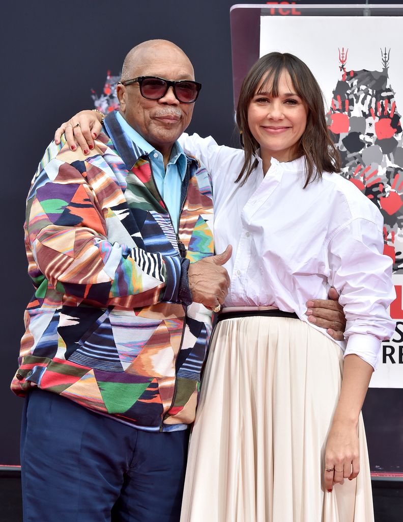 Rashida Jones y su papá, Quincy Jones