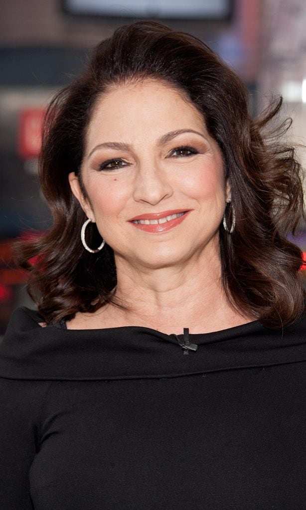 Gloria Estefan And Ana Villafane Visit \"Extra\"