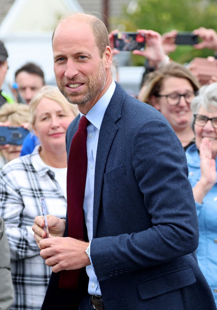 Principe Guillermo en Gales en su primera aparición tras anunciar Kate Middleton que ha acabado la quimioterapia