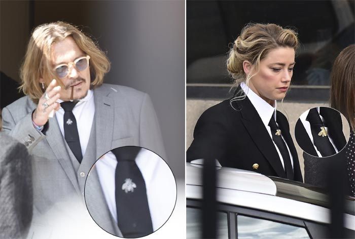 Johnny Depp y Amber Heard en el juicio que les enfrenta