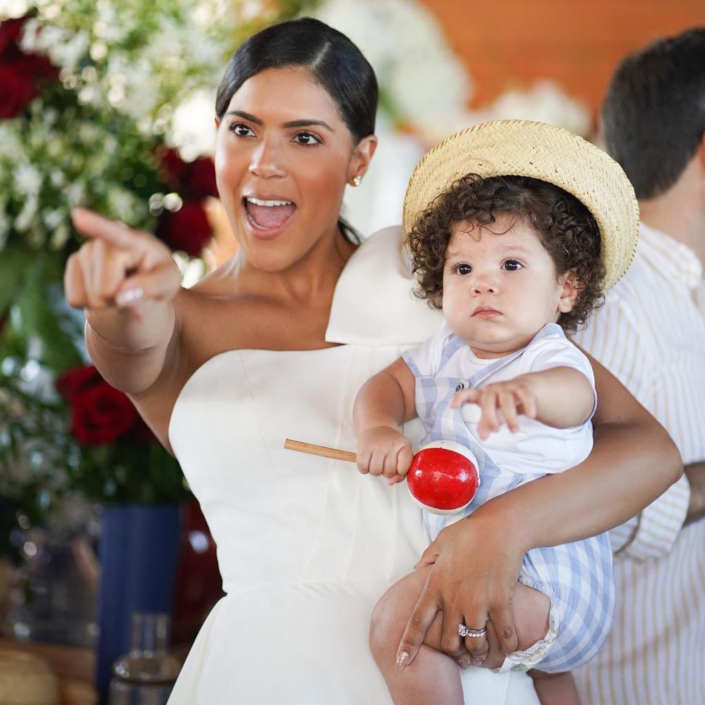 Francisca Lachapel y su hijo, Gennaro