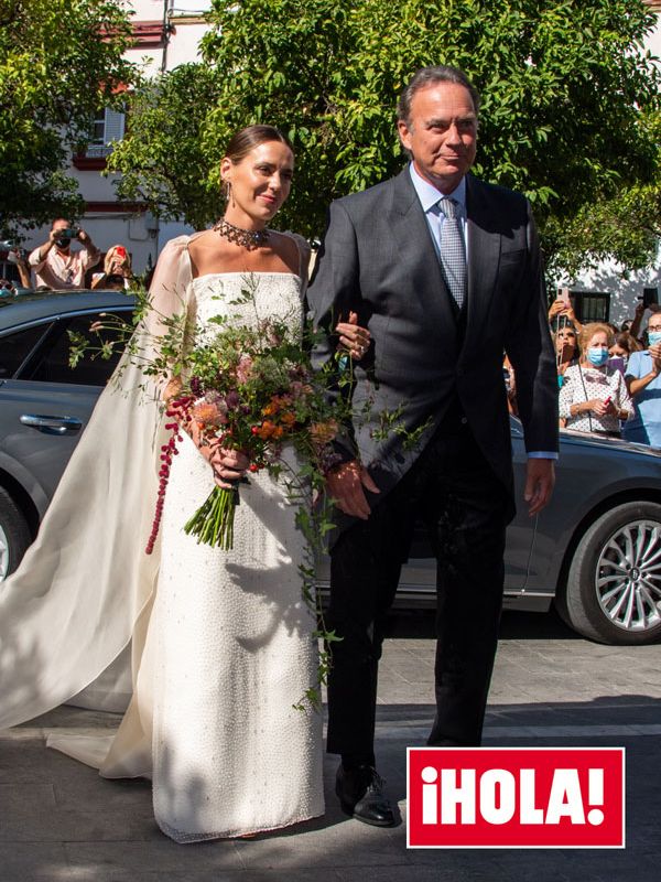 Claudia Osborne en su boda con José Entrecanales