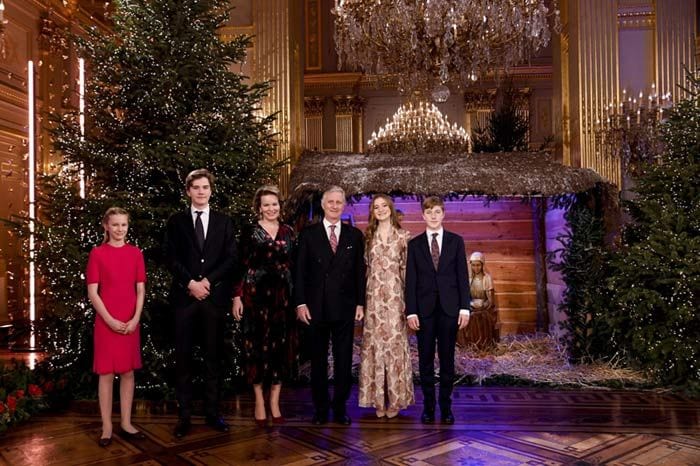 Posado navideño de la Familia Real belga