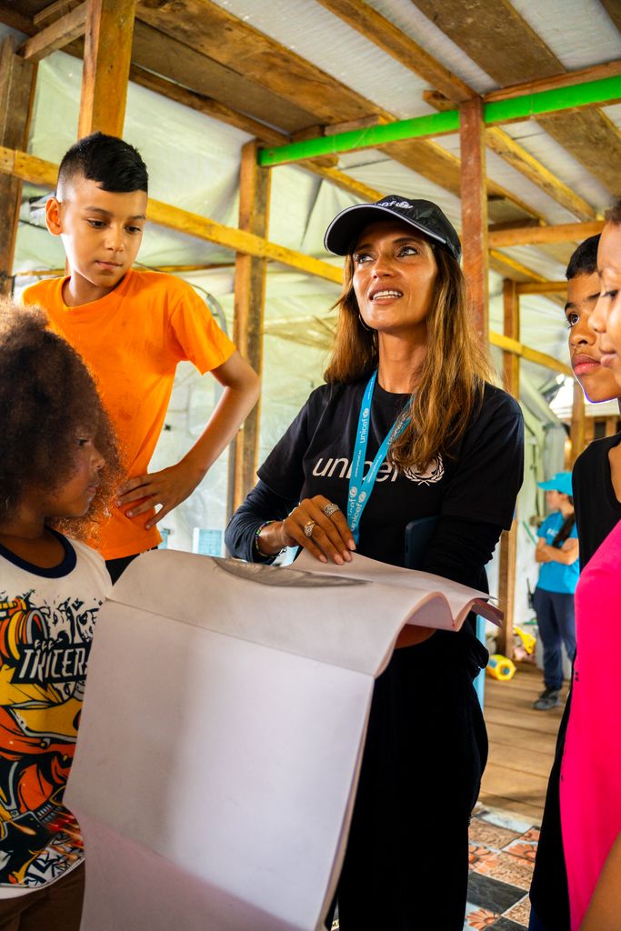 Sara Carbonero visita el Darién con UNICEF