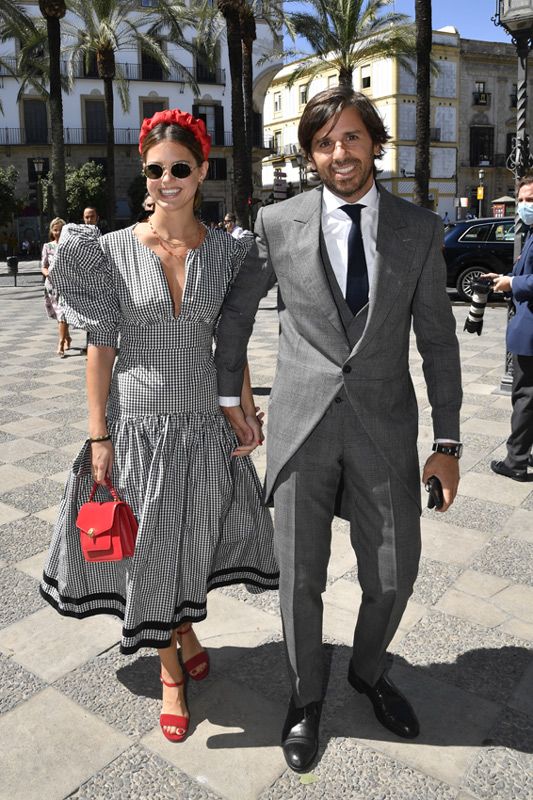 Álvaro Falcó e Isabelle Junot en la boda de Carlos Cortina