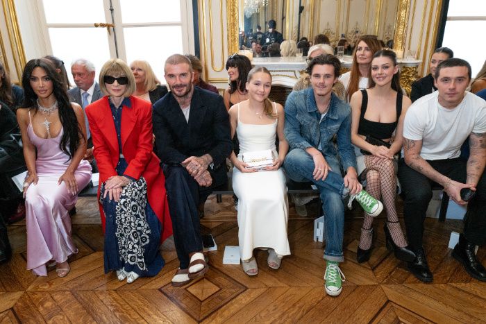 Kim Kardashian, Anna Wintour y los Beckham en el desfile de Victoria