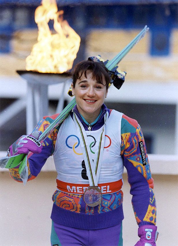 Blanca Fernández Ochoa durante los Juegos Olímpicos de 1992