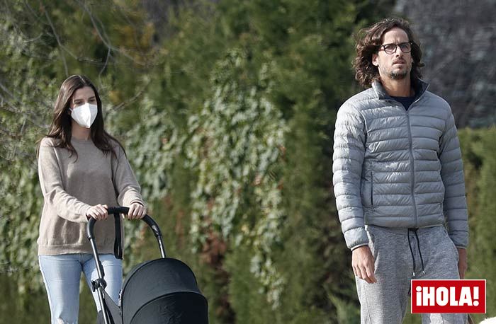 Feliciano López de paseo con Sandra Gago