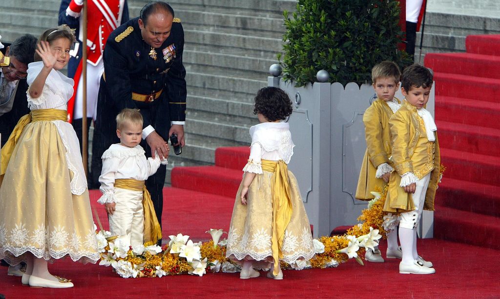 Victoria López-Quesada en la boda de Felipe y Letizia