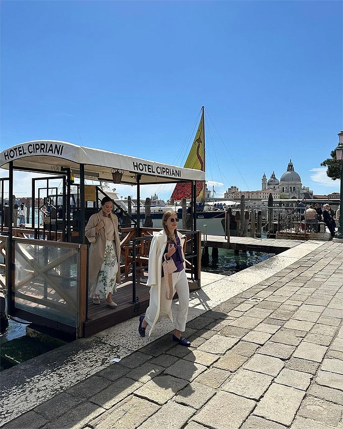 Tamara Falcó y Luisa Bergel en Venecia