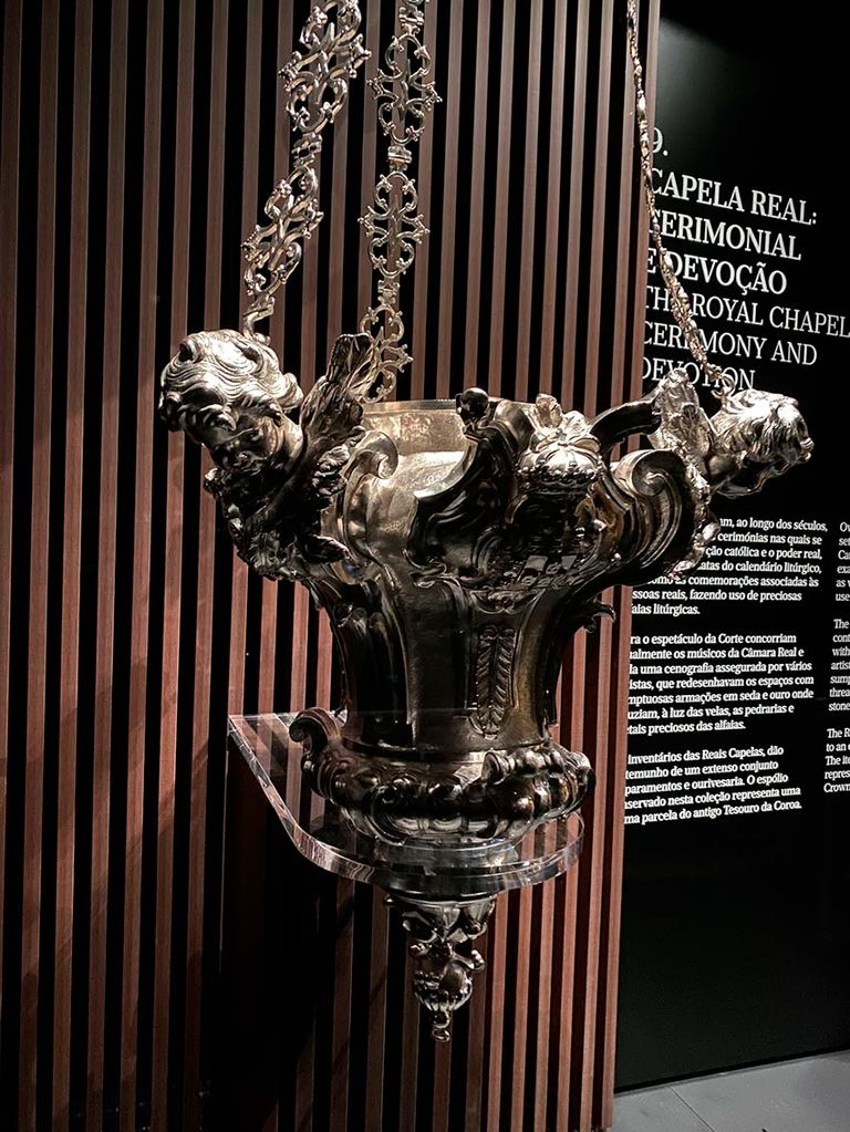 Museo del Tesoro Real de Lisboa, piezas de la Capilla Real