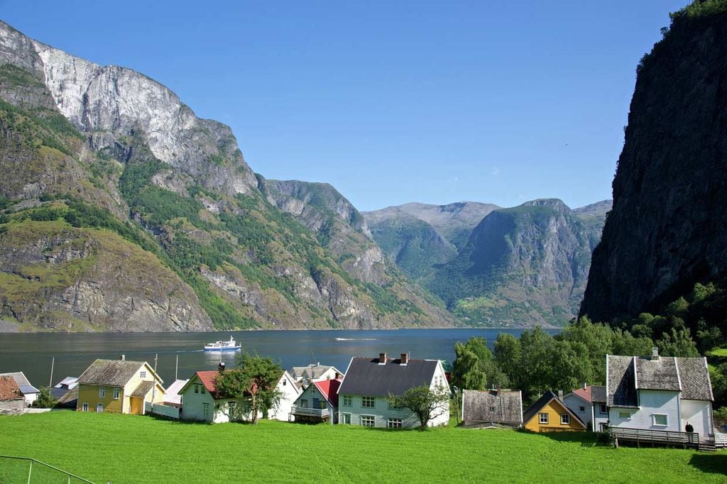 a Undredal and the Aurlandsfjorde