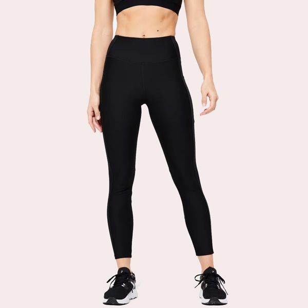 Mallas Leggings fitness Bolsillo Mujer Domyos 100 negro