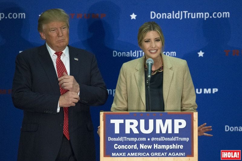 El 18 de enero Ivanka Trump apoyó a su padre, el candidato al Partido Republicano Donald Trump, en el acto que tuvo lugar en la ciudad de Concord, New Hampshire
