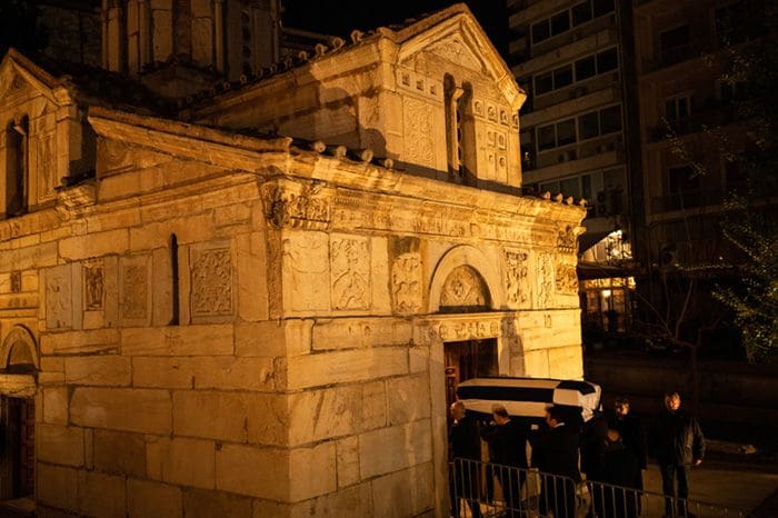 Capilla ardiente de Constantino de Grecia