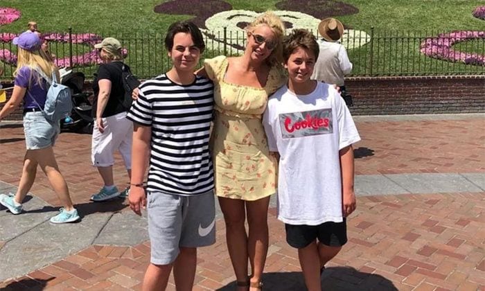 Britney Spears con sus hijos