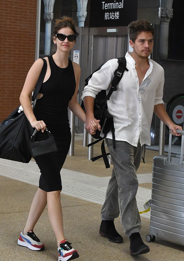 Barbara Palvin y Dylan Sprouse llegando al Festival de Cine de Venecia 2022