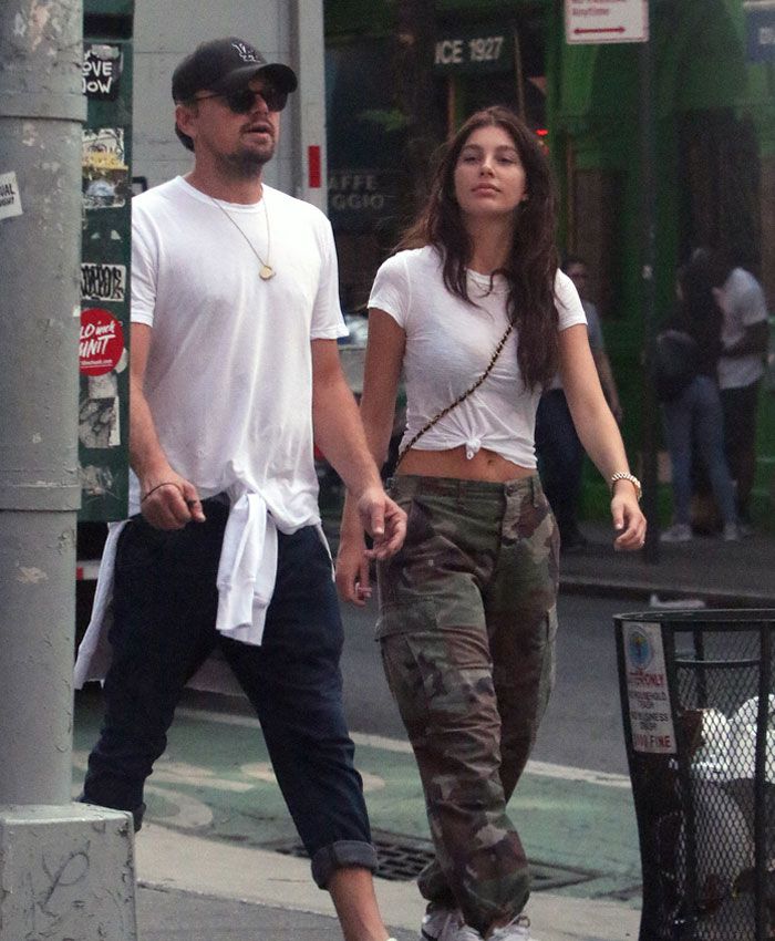 Leonardo DiCapro y Camila Morrone