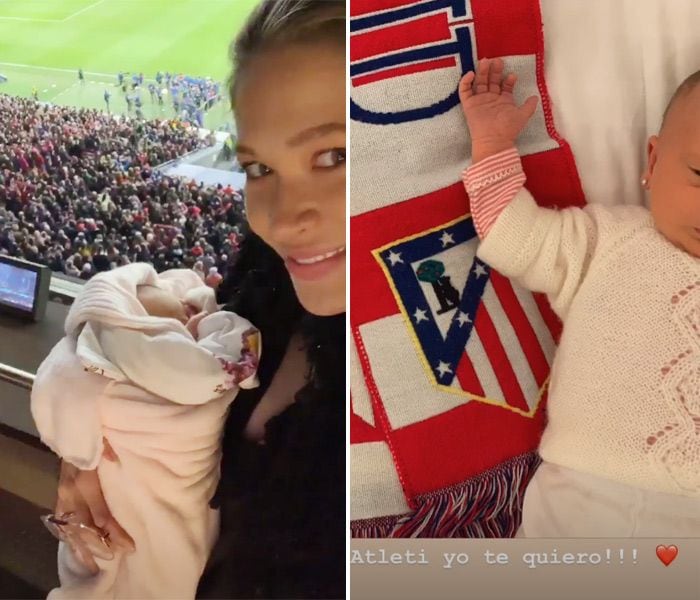 Valentina, el amuleto de Simeone en el campo... ¡con solo diez días de vida!