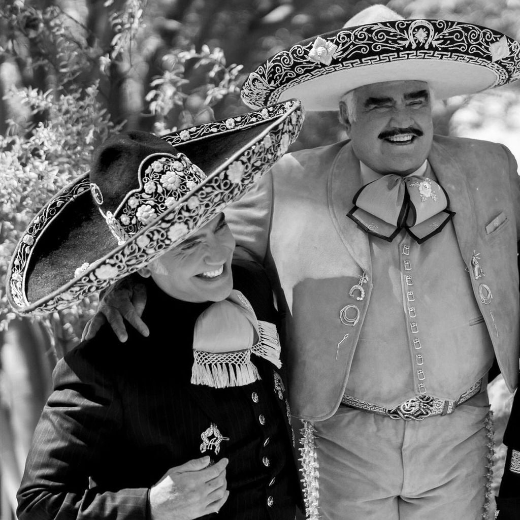 Alejandro Fernández y su padre