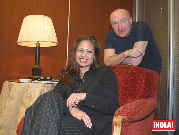 Phil Collins y Orianne Bates