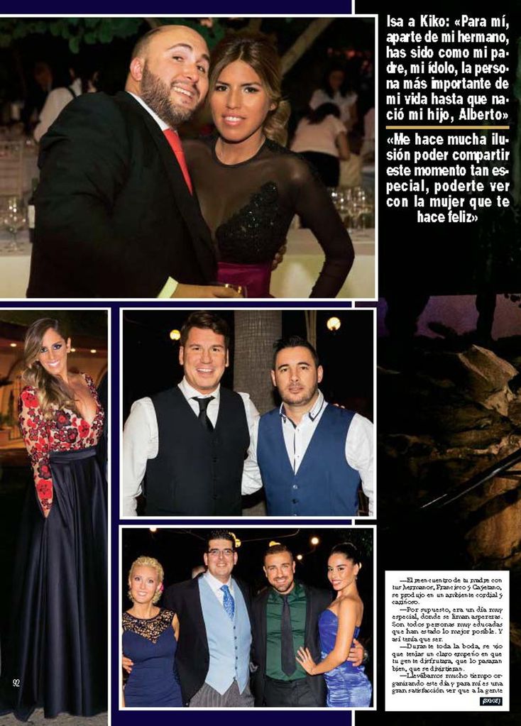 Boda Kiko Rivera e Irene Rosales - HOLA - octubre 2016