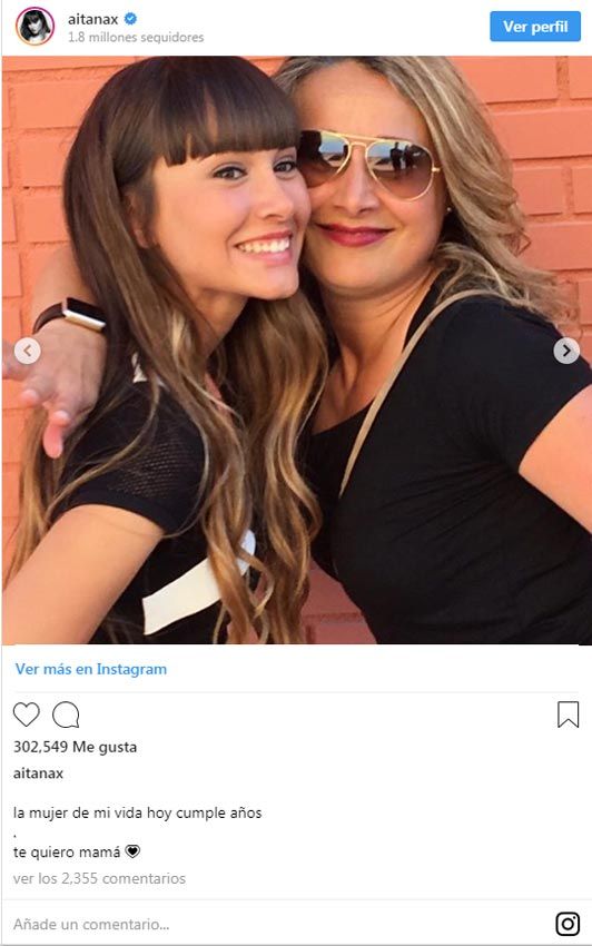 Aitana Ocaña y su madre Belén