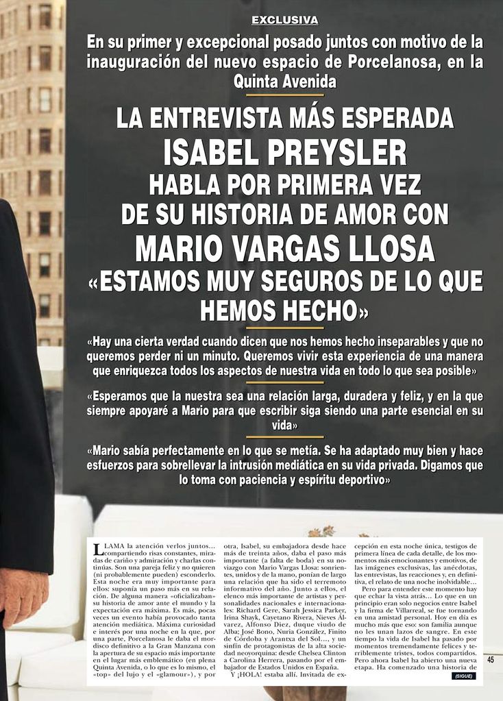 Isabel Preysler y Mario Vargas Llosa HOLA3712