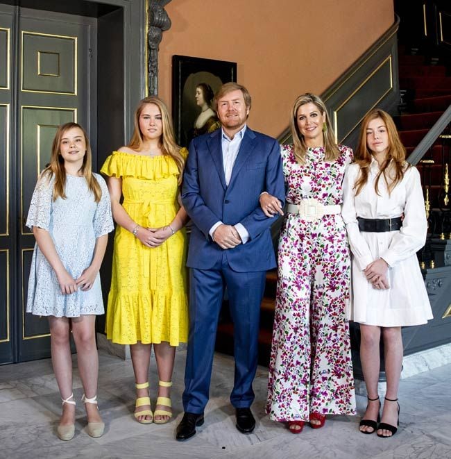 Máxima de Holanda y sus hijas