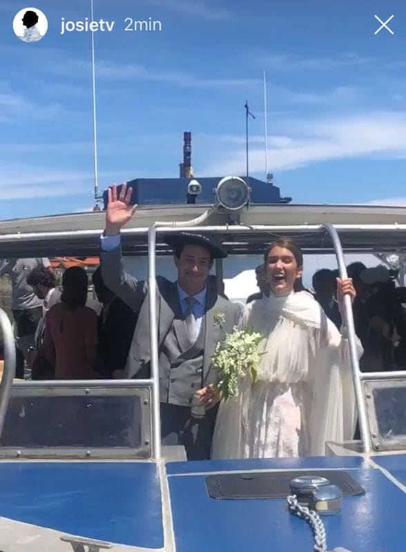 Sofía Palazuelo, entre las elegantes invitadas a la boda de Valentina Suárez de Zuloaga 