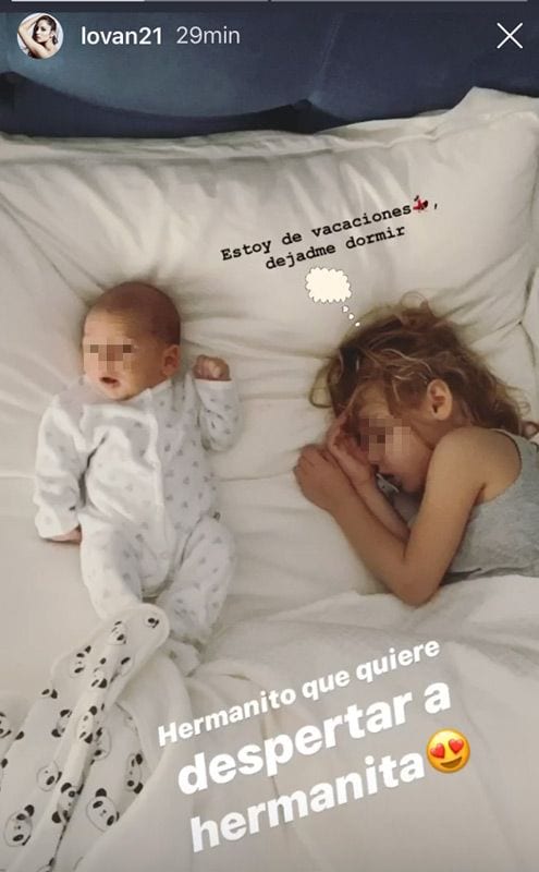 Lorena Van Heerde y sus hijos