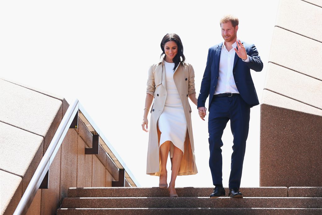 Príncipe Harry y Meghan Markle en Sidney en octubre de 2018