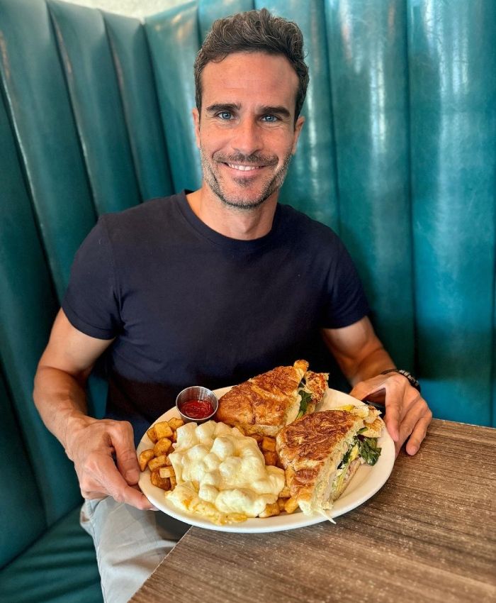 Pablo Marqués disfrutando de la gastronomía en Miami