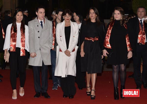 Estefanía acudió acompañada por sus tres hijos, Paulina Ducruet, Louis Ducruet y Camille Gottlieb, al Festival Internacional de Circo de Monte-Carlo
