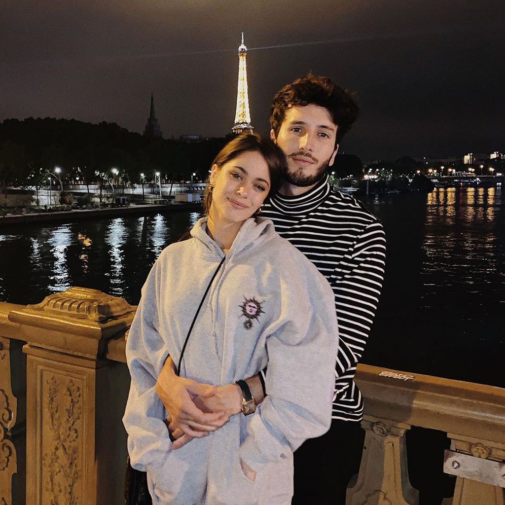 Sebastian Yatra and ex-girlfriend Tini Stoessel in Paris
